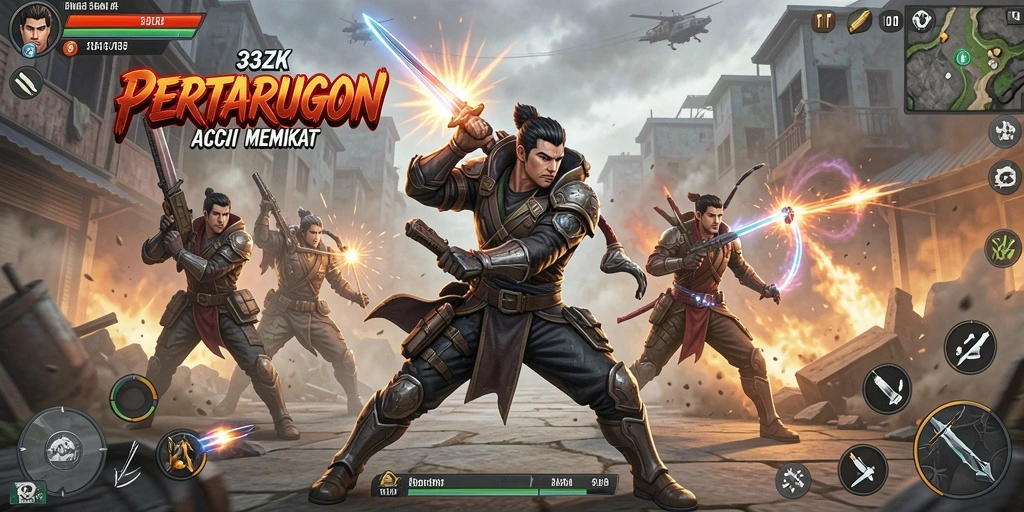 Gameplay mendebarkan dari 33ZK dengan aksi seru.