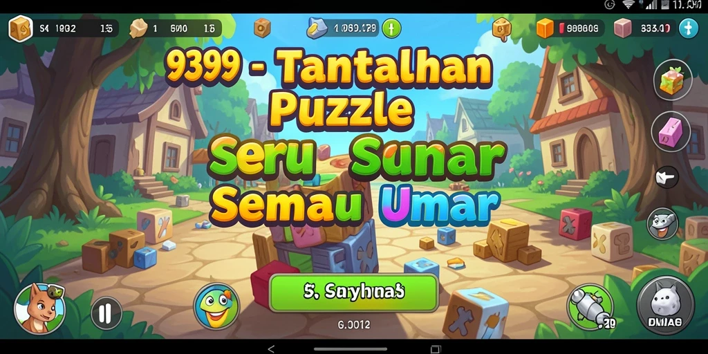 Tampilan gameplay seru dari game Puzzle 9399.