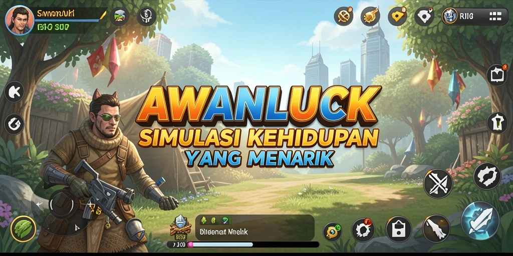 Tangkapan layar gameplay AWANLUCK yang menarik dan imersif.