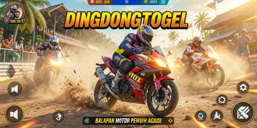Gameplay balapan motor yang mendebarkan dan penuh aksi.