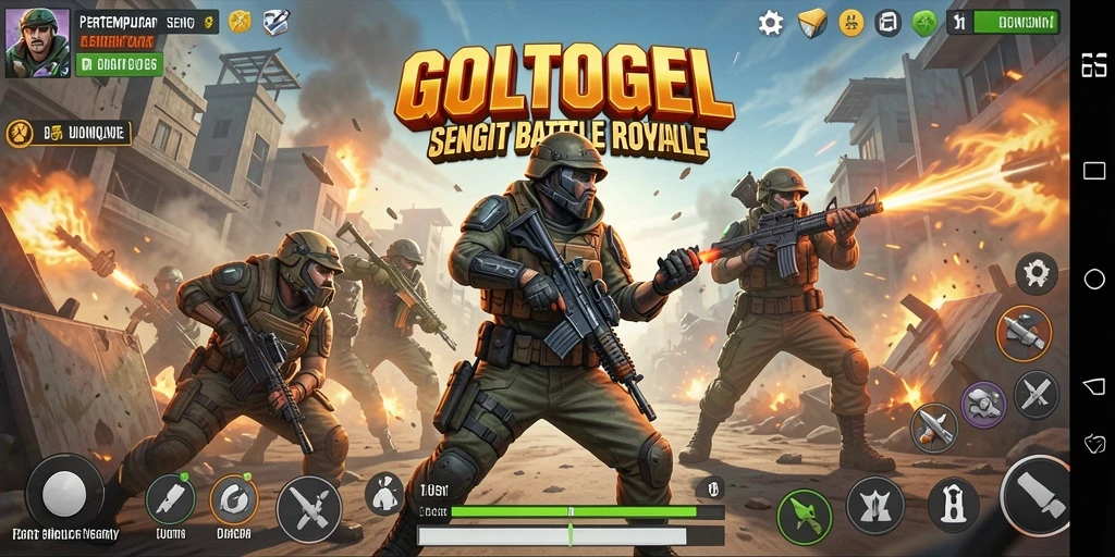 Tampilan menarik dengan aksi pertempuran seru di GOLTOGEL.