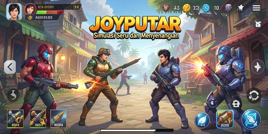 Screenshot utama JOYPUTAR menampilkan gameplay yang menarik dan interaktif.
