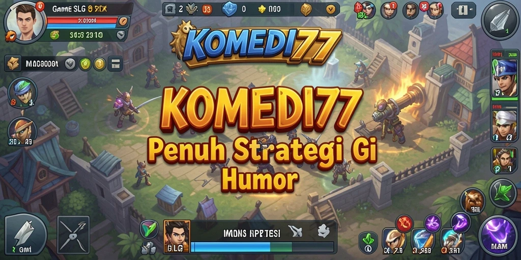 Tampilan gameplay yang lucu dan penuh strategi dari KOMEDI77.