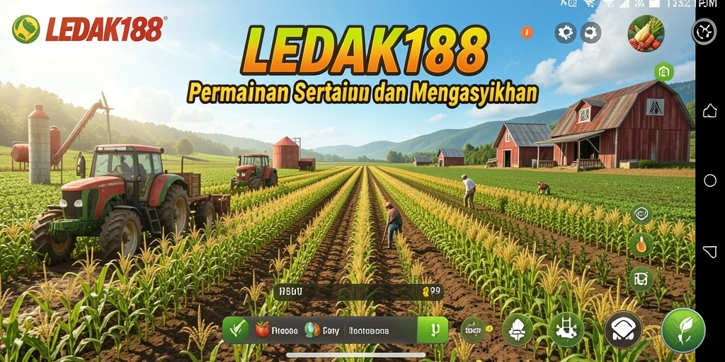 Tampilan gameplay LEDAK188 yang seru dalam bertani.