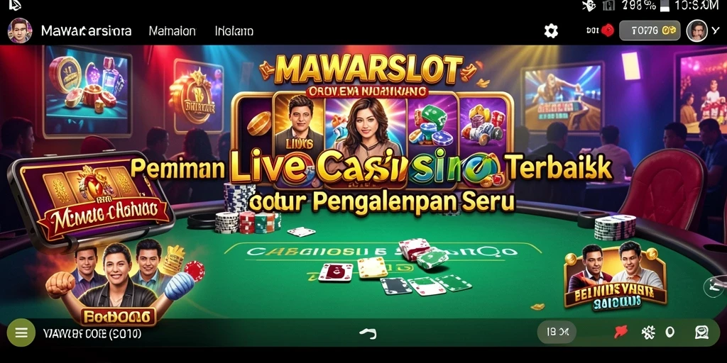 Tampilan gameplay Live Casino yang seru dan interaktif di MAWARSLOT.