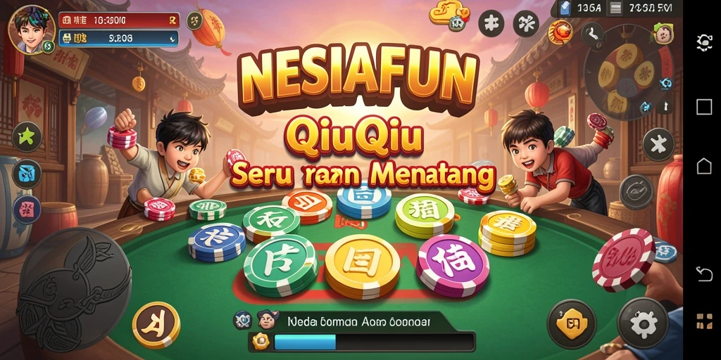 Screenshot gameplay NESIAFUN yang penuh aksi seru QiuQiu.