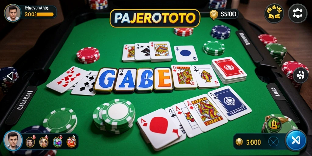 Screenshot PAJEROTOTO menunjukkan momen seru permainan Gaple.