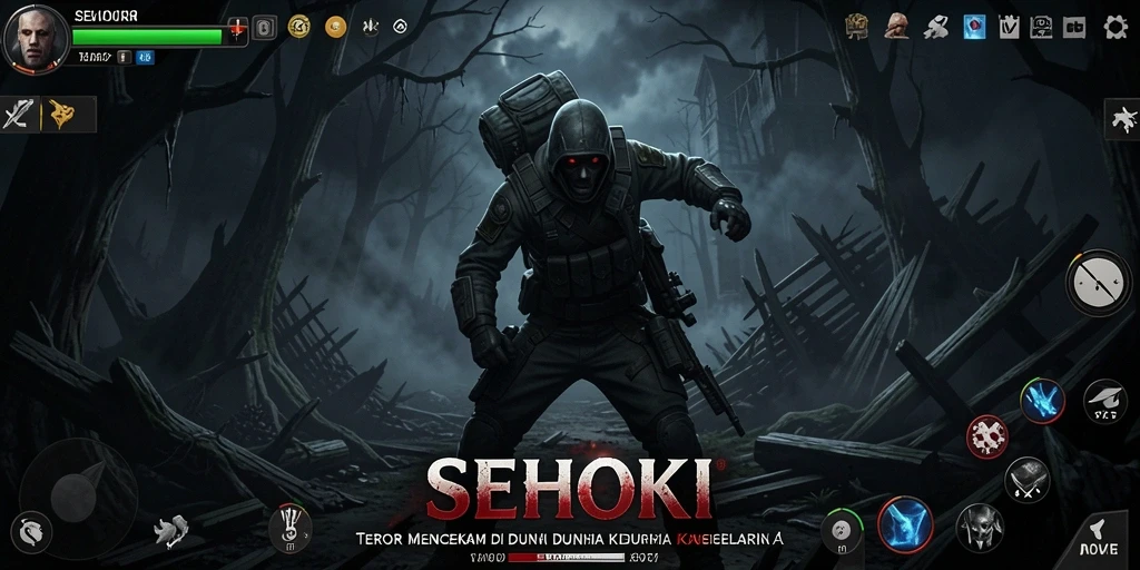 Gameplay SEHOKI yang penuh ketegangan dan horor.