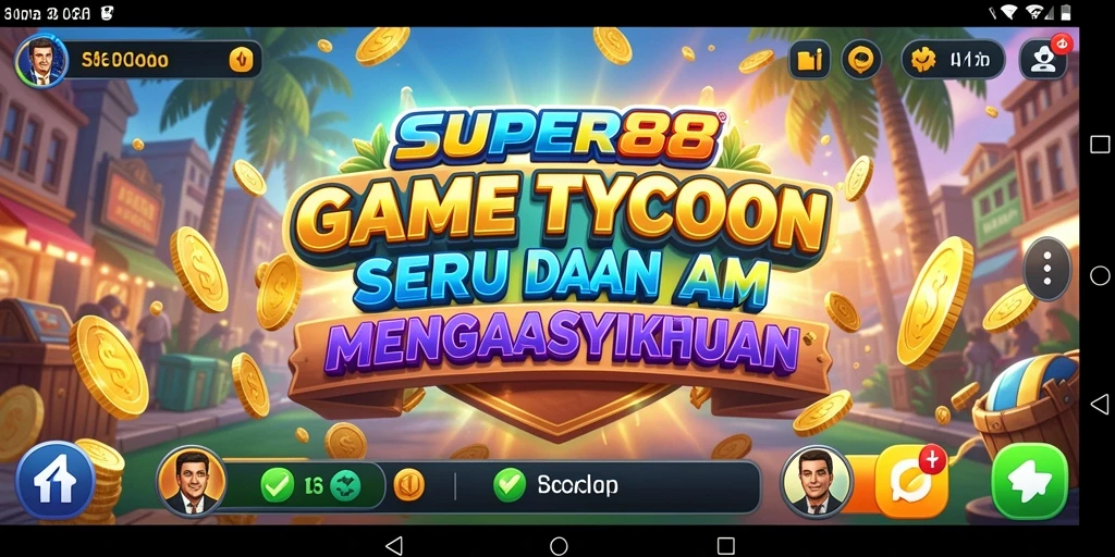 Tampilan gameplay <strong>SUPER88</strong> yang menarik dalam dunia Tycoon.