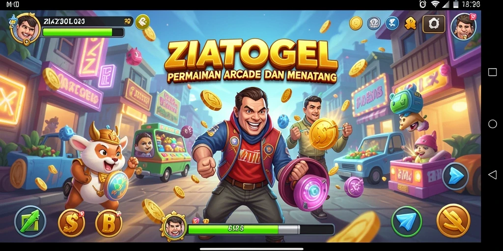Tampilan seru gameplay ZIATOGEL yang penuh aksi.